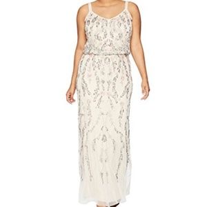 Adrianna Papell Long Spaghetti Strap Blouson